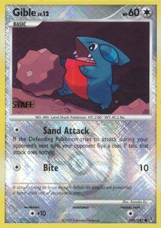Gible STAFF Reverse Holo 106/147