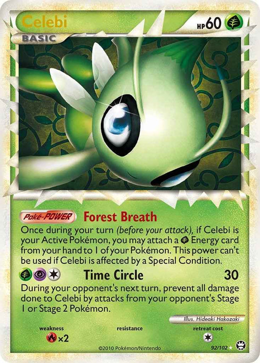 Celebi (Prime) (92/102) (Holofoil) (Triumphant)