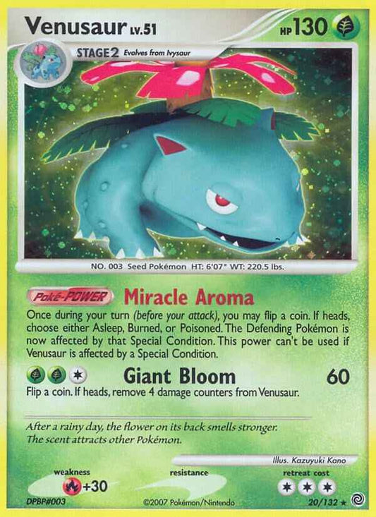 Venusaur (20/132) (Holofoil) (Secret Wonders)