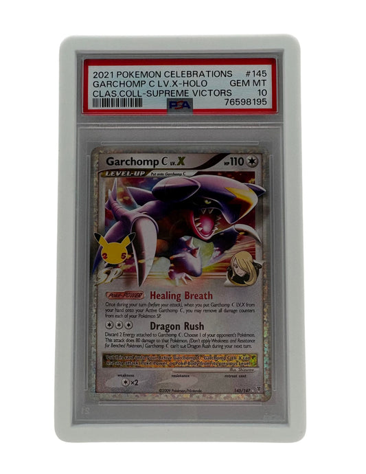 Pokémon Celebrations Garchomp C LV X 145/147 PSA 10