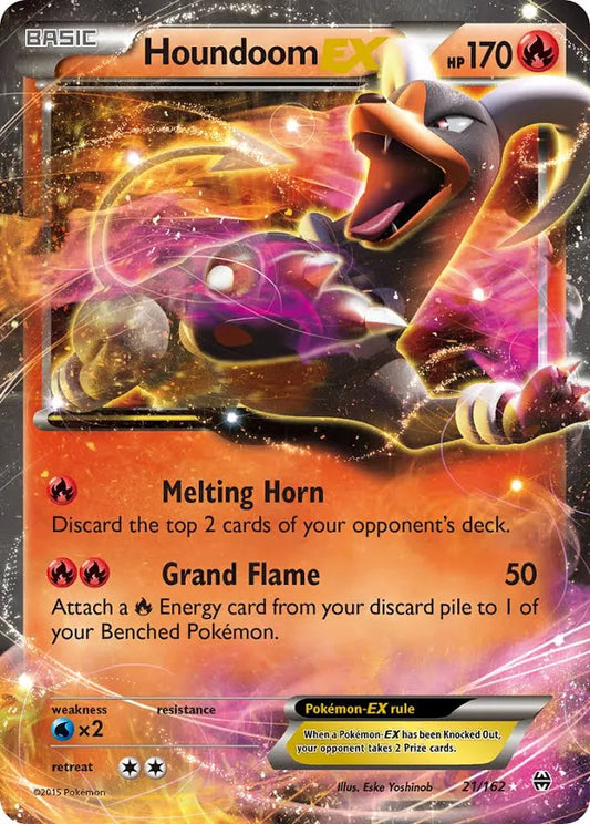 Houndoom EX (Holofoil) 21/162