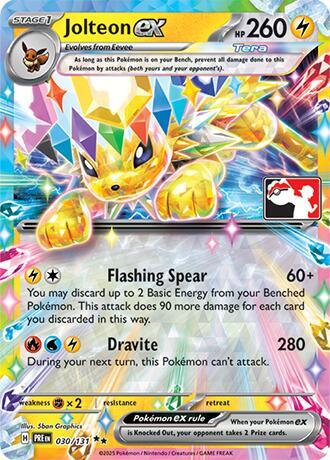Jolteon ex (Prize Pack) 030/131