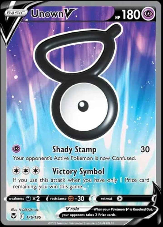 Unown V (Holofoil) 176/195