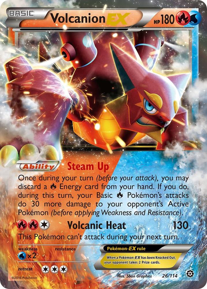 Volcanion EX (Holofoil) 26/114